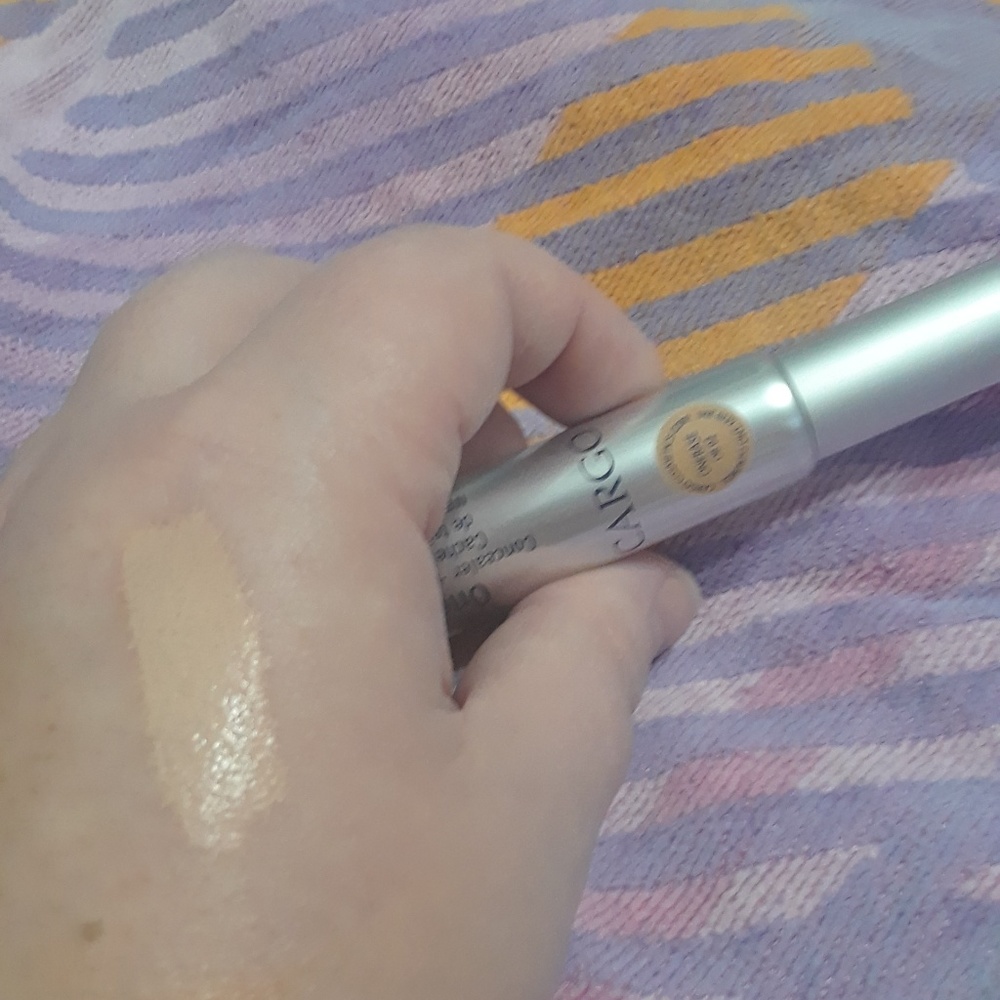 Cargo OneBase concealer and foundation in one.